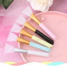 BLUETHIN Acessórios Cosméticos Integrados com Raspador Aplicador Espalhador 1 Silicone Cosmético Branco 3 Faixas
