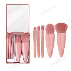 Conjunto de pincéis de maquiagem para pó facial, fácil de manusear, para uso diário, com design em caixa, mais