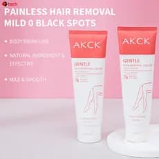 AKCK Black Spot Buster Creme Depilatório Suave e Reparador para Pelos, Creme Depilatório Anti-Pelos para Pernas e