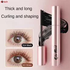 Máscara para cílios KEKEMOOD, natural, para cílios, maquiagem de beleza, máscara segura e natural, base cremosa e