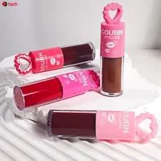 Batom COUBN para Estudantes - Maquiagem com Ótima Adesão - Beleza - 3 Texturas - Gloss Labial Matte - Hidratante