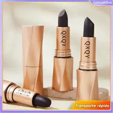 Batom Aveludado QXQY, Não Desbota Facilmente, Batom E Brilho Labial, Batom Firme E Suave, Não Transfere Facilmente