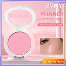 Blush Em Pó à Prova D'água SVMY, Blush Multicolorido Com Efeito Degradê, Ingredientes Para Cuidados Com A Pele