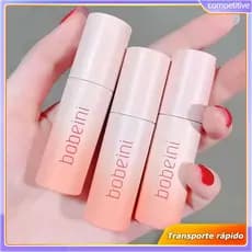 Batom Blush Coreano BOBEINI Alta Pigmentação Longa Duração Não Resseca Os Lábios Textura Aveludada Acabamento
