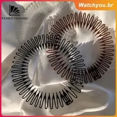 Faixa de cabelo unissex, presilha de cabelo esportiva, faixa de cabelo invisível, faixa de cabeça flexível e