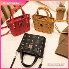 Bolsa tipo saco clássica LOVD, pequena bolsa retrô europeia e americana, bolsa de ombro feminina da moda,