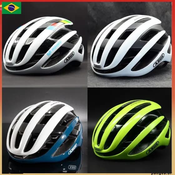 Abus Airbreaker Capacete de Ciclismo Mobile Star Team Road Riding Capacete de Bicicleta Unissex Leve Capacete de Mountain Bike Anticolisão Chapéu de Segurança