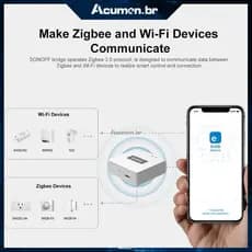 Compatível com assistentes de voz Zigbee 3.0. Integre perfeitamente seus dispositivos domésticos com assistentes