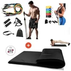 Kit Exercícios em Casa - Kit de 11 Peças+Colchonete