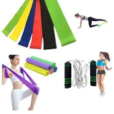 Kit Mini Band Corda Thera Band Para Treinar Em Casa Fitness