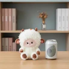 [upcloud1] Chaveiro De Pelúcia De Ovelha Macia Fofo Estilo Desenho Animado Branco Para Decoração De Bapa Meninas Lembran