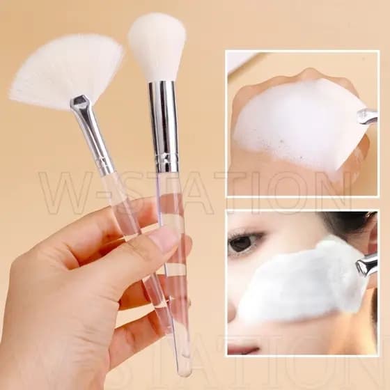 Escova De Espuma Para Limpeza Facial Cosmética/Artefato De Bolha De Creme De Multifuncional/Pincel De Blush Em Pó Solto De Grande Área Máscara De Lavagem Ferramentas De Maquiagem De Beleza