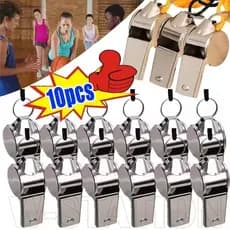 Apitos De Treinamento Esportivo De 2 A 10 Unidades-Ótimos Para Treinadores , Árbitros , Oficiais-Apito De Aço Inoxidável
