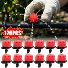 Bocal De Irrigação Por Gotejamento De 8 Furos 120-30 Unidades-Para Jardim , Estufa-Aspersor-Ajustável-Micro Bicos-Extern