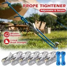 Ferramenta De Amarração De Corda Resistente-Extrator De Gancho De Paracord De Braçadeira De Fixação Multifuncional Para