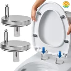 2 Pcs Conector Universal De Assento Sanitário De Aço Inoxidável-Parafusos De Substituição Rápida Reutilizáveis