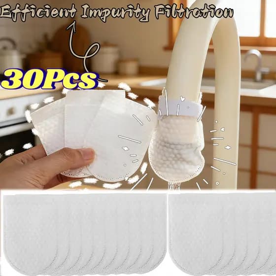 30 Pçs Conveniente Prático Lavável Torneira Impureza De Água Sedimento Ferrugem Filtros Bolsa-Cozinha Doméstica Do Banhe