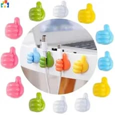 1Pc/4Pcs/10Pcs Mini Fofo Multifuncional De PVC Para Gerenciamento De Cabos De Dados Montados Na Parede Do Polegar Clipes Organizadores Novos Ganchos De Pegajosos Suporte De Armazenamento De Arame Cabide