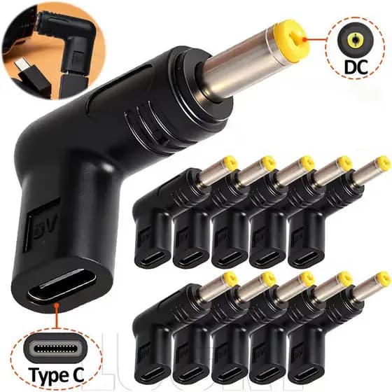 4-1Pcs PSP 5V Tipo-C Para DC Power Jack-Universal , Portátil-Telefone , PC , Laptops-Adaptador De Transferência Rápida D