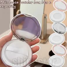 Mini Caixa De Pó Solto 3-5G-Sopro Com Almofada De Ar Vazia-Recipiente Portátil Para Viagem À Prova De Vazamentos-Estojo