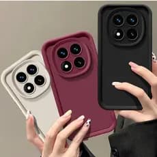 Xiaomi Redmi Note 14 Pro Plus + 4G 5G RedmiNote14 Note14Pro 14Pro + Capa Colorida À Prova De Choque Silicone Cor Sólida