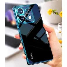Xiaomi Redmi Note 13 Pro Plus + POCO M6 Pro 4G 5G Soft Case Luxury Plating Transparent Silicone Shockproof Back Cover