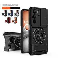 Realme C85 C75 C75X C71 C63 C61 C55 C83 Pro 5G 4G Caso Armadura À Prova De Choque Slide Caixa Magnética Suporte De Anel