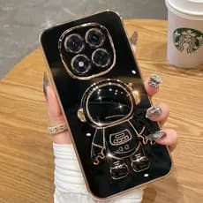 POCO X7 5G POCO X7 Pro 5G POCO M7 Pro 4G Capa Macia De Silicone Com Suporte De Astronauta capinha