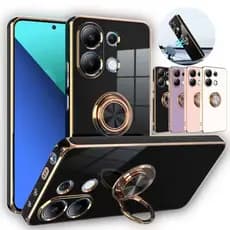 Xiaomi Redmi Note 13 4G 5G Note 13 Pro 5G 4G plus 13C 12 Note 12S Silicone Macio Caso Capa Anel Suporte capinha