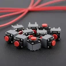 [Nis] 10 Unidades Kailh Silent Switch 6x6x7.3mm Micro Botão Mudo Para Mouse Sem Fio Qui Response Substituição Silenciosa