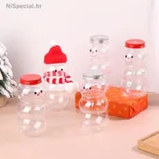 [Nis] 500ML Garrafas De Água De Boneco De Neve De Natal Chá De Leite Suco De Café Garrafa Portátil Para Beber Loja Copo