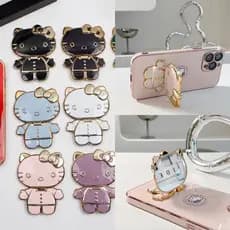 Kawaii Criativo Hello Kitty Telefone Móvel Suporte Desenho Fofo Anime Portátil Suporte de telefone celular