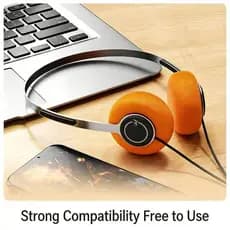 Fones De Ouvido Com Fio Vintage HiFi Estéreo Leve Design Intra-Auricular Protetores Respiráveis Ajuste Confortável Para