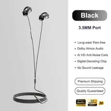 Clipe De Orelha Com Fio Fone De Ouvido Chamada Redução De Ruído Desgaste Confortável Interface De 3.5 Mm Ou Tipo C
