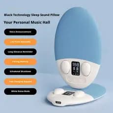 Alto-Falante Para Dormir Sob O Travesseiro Com Ruído Branco E Temporizador , Fone De Ouvido Bluetooth 2 Em 1 HiFi De Cab