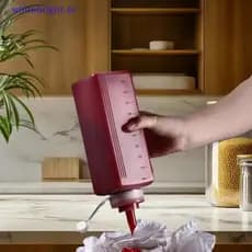 600/800/1000ML Garrafas De Molho De Aperto Dispensador De Condimento Boca Grande À Prova De Poeira Cozinha Tempero Salad