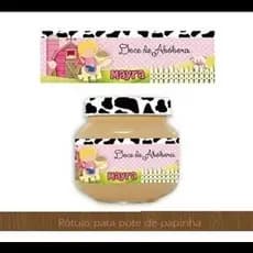 Rotulo adesivo para papinha personalizado 3x10
