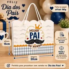 Sacola Dia dos Pais PEGUE E MONTE