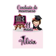 Topo topper de bolo  Formatura/Conclusão de mesversario menina ou menino