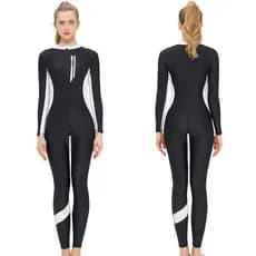 UPF 50 + Fato De Banho Feminino Tamanho Grande Roupa De Corpo Inteiro Praia Proteção De Mergulho