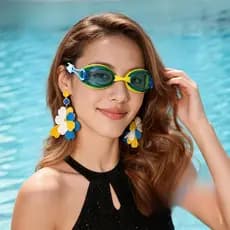 Óculos De Natação Anti-Nevoeiro À Prova Dwaterproof Água Grande Quadro Para Homens Mulheres Adulto Profissional Equipame