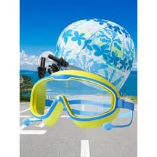 Crianças Óculos De Natação De Armação Grande HD Anti-Nevoeiro À Prova Dwaterproof Água Proteção Para Os Olhos Moda Equip