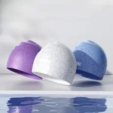 Touca De Natação Profissional De Silicone Para Adultos | Chapéu Confortável Antiderrapante Tamanho Grande Sem Pressão Tr