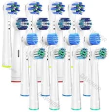 16Pcs Cabeça De Escova De Dentes Elétrica Compatível Com Escovas De Substituição Oral B Para Limpeza De Precisão Floss Cross