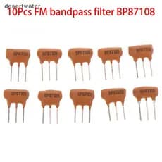 Dwbr 10 Unidades De Filtro Cerâmico FM Passa-Banda BP87108 87-108KHZ Acessórios De Alta Frequência E 3 Pinos QDD