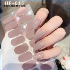 Adesivos De Unhas Em gel UV , Novos Semicurvados , Totalmente  Longa Duração Estilo Creme (Requer Lâmpada Ultravioleta)