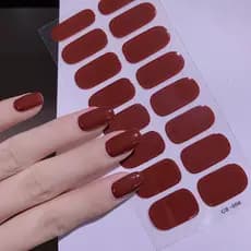 Novo Estilo de Adesivos de Manicure de Cor Sólida 16 Adesivos Pequenos Adesivos de Manicure Europeu Adesivos de Unhas