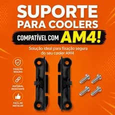 Suporte Retenção AMD AM4 + Parafusos | Cooler Processador | Base Fixação Original