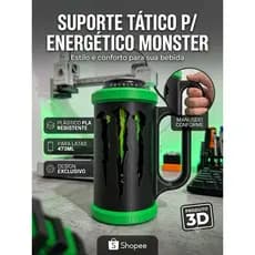 Suporte De Energético Para Setup Gamer / Escritório - Impressão 3D