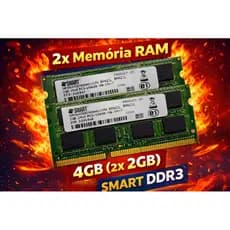 Kit Memória RAM Smart DDR3 – 4GB (2x 2GB)